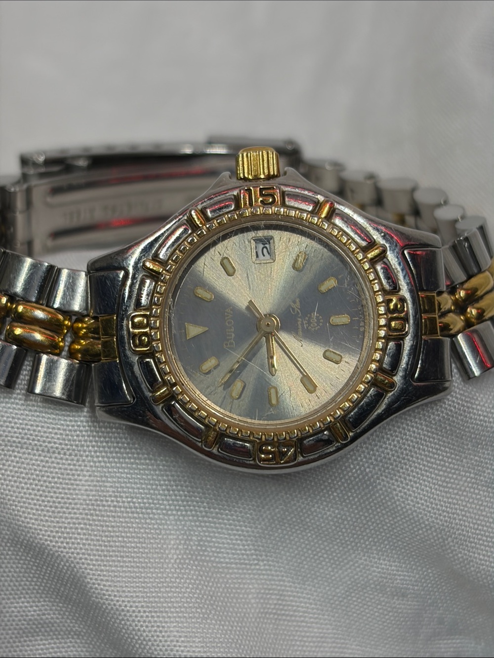 Bulova Two-Tone Silver and Gold Women's Watch